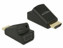 Delock Adapter HDMI-A dugó > VGA hüvely audióval (65895) - dellaprint