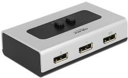 Delock 2 portos manuális, Displayport 1.1-kapcsoló (87668)