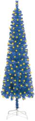vidaXL Set pom de Crăciun subțire cu LED-uri, albastru 210 cm (3077996)
