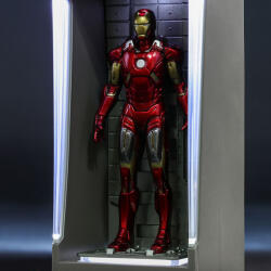 Hot Toys Marvel Miniature: Iron Man 3 (Mark 7 with Hall of Armor) Figura Játék (4895228601025)