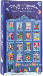 Professor Puzzle Profesorul Puzzle Calendar de Crăciun 24 x 50 piese - Crăciunul prin fereastră