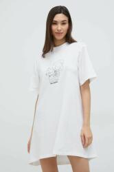 Karl Lagerfeld camasa de pijama femei, culoarea alb PPYX-BID07B_00X