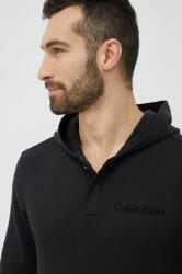 Calvin Klein hanorac de antrenament barbati, culoarea negru, cu glugă, neted 9BYY-BLM1JR_99X