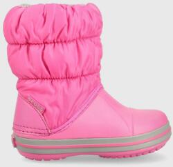 Crocs cizme de iarna copii Winter Puff Boot culoarea roz 9BYY-OBG13P_42X