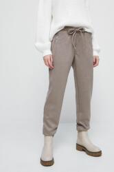 Medicine pantaloni de trening femei, culoarea gri, neted ZBYY-SPD802_09X