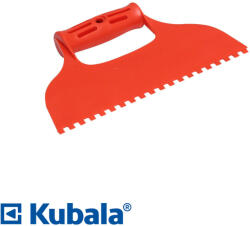 Kubala 0703 műanyag spatula, 6x6 mm fogazás - 235 mm (0703)