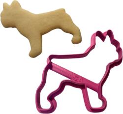 Francia bulldog mintás sütemény kiszúró, pink