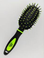 Global Fashion Perie de păr, ovală, M9551DA, negru + verde