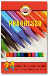 KOH-I-NOOR Progresso tömör grafit színesceruza készlet 24db-os normál kerek