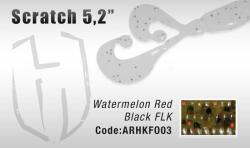 Herakles Grub HERAKLES Scratch 13cm, culoare Watermelon Red Flake, 7buc/plic (ARHKFO03)