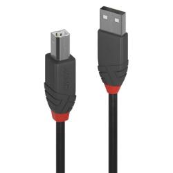 Lindy Cablu de imprimanta USB A la tip B 1m Negru Anthra Line, Lindy L36672 (L36672)