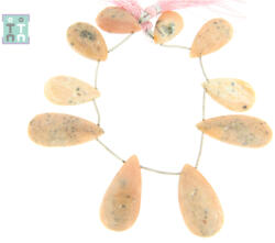  Opal Roz de Peru Margele Pietre Semipretioase Picatura Fatetat - 21-34 x 12-17 mm - Lungime de Sirag 20 cm