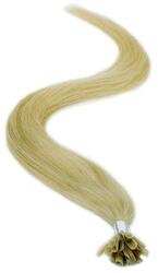 HairExtensionShop Keratinos U-TIP Emberi Póthaj Hőillesztéshez Aranyszőke 50cm (Szín #16) (RUT5016)