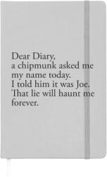  Jegyzetfüzet könyvjelzővel A6: fehér - s potlačou „Dear Diary