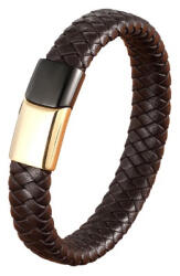BeSpecial Bratara piele naturala maron si inox Duo Snake (BIGP0149_21)
