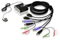 ATEN Switch KVM ATEN 2-Port USB HDMI KVM with Audio (CS-692)