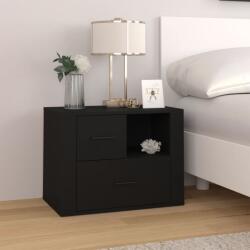 vidaXL Noptieră, negru, 60x36x45 cm, lemn prelucrat (816737)