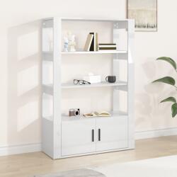 vidaXL Servantă, alb extralucios, 80x30x119, 5 cm, lemn prelucrat (819470) Comoda