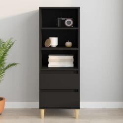 vidaXL Dulap înalt, negru, 40x36x110 cm, lemn compozit (821237) Comoda