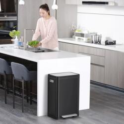 EKO Coș de gunoi cu pedală X-Cube, negru, 45 L 31189830 (440002) Cos de gunoi