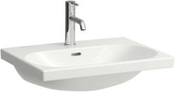 Laufen Lua kerámia mosdó 60x46cm csaplyuk és túlfolyó nélkül, LCC bevonattal, fehér H8100834001421 (H8100834001421)