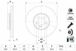 Bosch Disc frana BOSCH 0 986 479 H41 (0 986 479 H41) - automobilus
