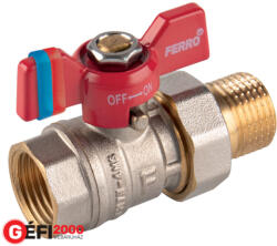 Ferro F-Comfort golyóscsap pillangókarral, 3/4" KB hollandis /14/ (KFCS2)