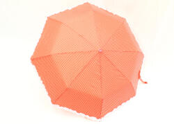 Feeling Rain piros / fehér / pöttyös félautomata esernyő 316