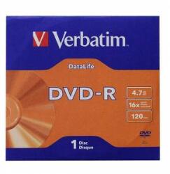 Verbatim DVD-R, 4, 7 GB, 16x, copertă AZO, în cutie de carton