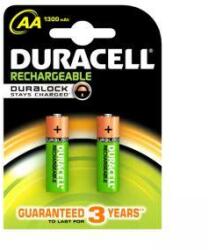Duracell Baterii reîncărcabile DURACELL - AA 2BCd 1300 mAh, 2 bucăți la pachet, 15.00414