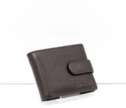 La Scala sötétbarna fekvő patentos bőr kártyatartó ad01/t