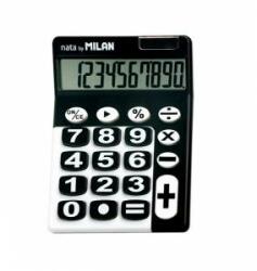 MILAN Calculator Milan, 10 cifre, cu butoane mari, în blister, negru