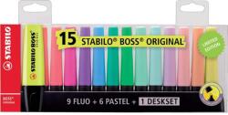 STABILO Boss Original Szövegkiemelő, 15 szín/szett (SW7015)
