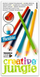 SaKOTA Creative Jungle 12 darabos háromszögletes hajlékony színes ceruza (ABA2036) - jateknet