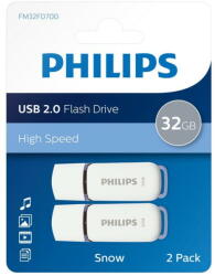Philips Snow Edition Shadow Grey 32GB USB 2.0 2-Pack (FM32FD70D/00)