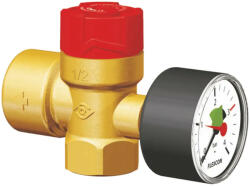CONCEPT FLAMCO Flopress AG fűtési biztonsági szelep manométerrel, 3 bar, 1/2" x 1/2" (FC27094)