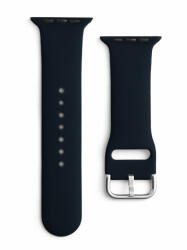 Apple Watch 4/5/6/7/8/9/SE (38/40/41mm) Silicone APS óraszíj fekete