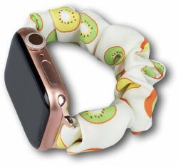 Apple Watch 2/3/4/5/6/7/SE (38/40/41mm) Fabric gumis óraszíj kivi