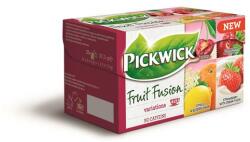 Pickwick Gyümölcstea, 20x2 g, PICKWICK Fruit Fusion Variációk Piros , eper-tejszín, citrus-bodza, mágikus meggy, áfonya-málna (KHK289)
