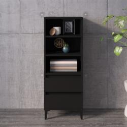vidaXL Dulap înalt, negru, 40x36x110 cm, lemn compozit (821245) Comoda