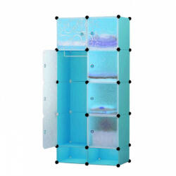 Hoppline Műanyag elemes szekrény, kék (HOP1000976-1)