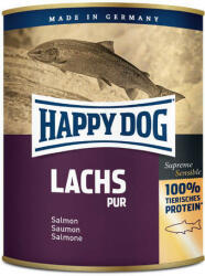 Happy Dog Dog Pur Norway - Conservă de carne de somon | Sursă unică de proteine (6 x 800 g) 4.8 kg