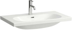 Laufen Lua kerámia mosdó csaplyuk nélkül 80x46 cm túlfolyóval, LCC bevonattal, fehér H8100874001091 (H8100874001091)