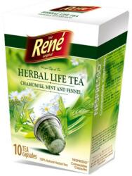  Tea René Herbal Life Tea Camomile + Mint + Fennel - Nespresso Kompatibilis Teakapszula 10 db
