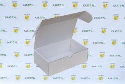 Szidibox Karton Csomagoló doboz, önzáró, postai kartondoboz 195x115x65mm fehér (SZID-01202)