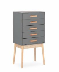 Bizzotto Comoda lemn 5 sertare Ordinary 43x30x88 cm (0740054) Comoda