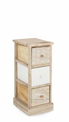 Bizzotto Comoda lemn 3 sertare Finnley 26x32x62 cm (0210680) Comoda