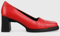 Vagabond Shoemakers bőr flip-flop EDWINA piros, magassarkú - piros Női 37