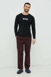 Boss pizsama fekete, férfi, mintás - fekete XL