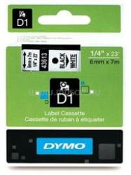 DYMO D1 6mmx7m fehér/fekete feliratozógép szalag (506.490) (506.490)